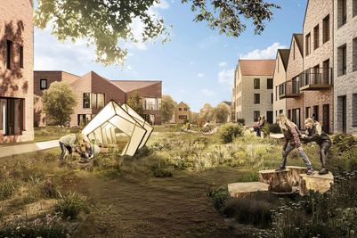 Shared Garden_ CGI_v06 - CGI showing the proposed Future Phases of Eddington. For illustrative purposes only. Image credit HawkinsBrown..jpg