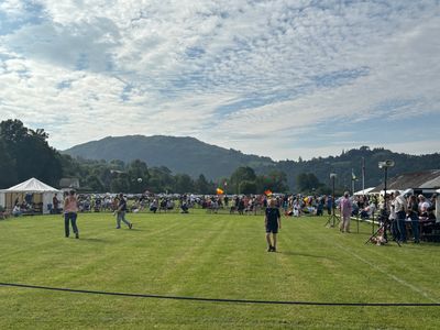 The show ground early on the morning of a Grasmere Lakeland Sports and Show event