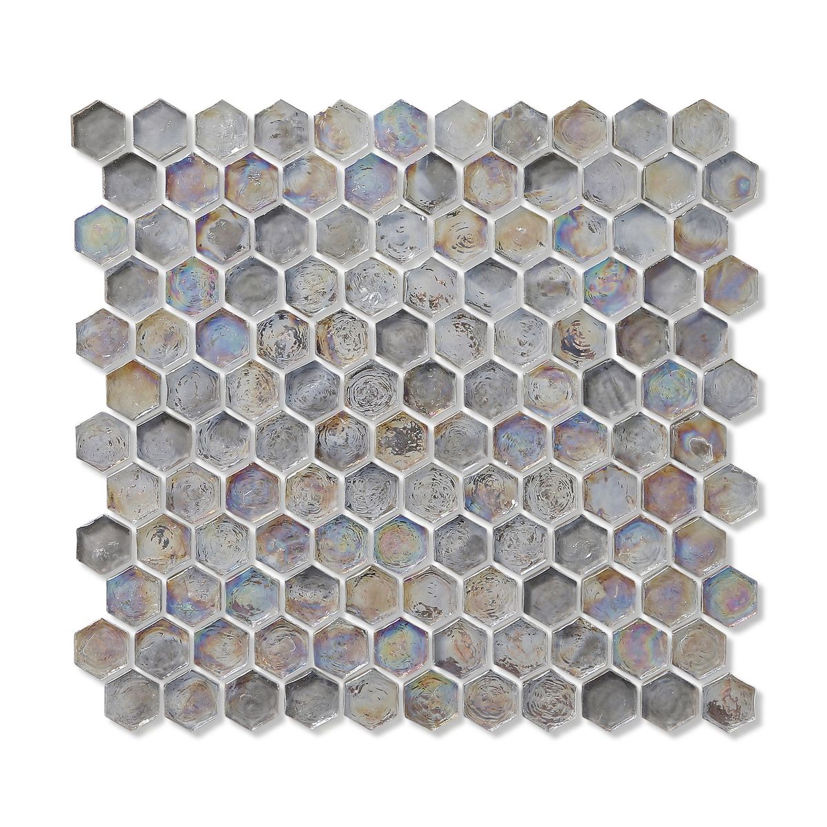Allure Hex Glass Mosaic Tiles