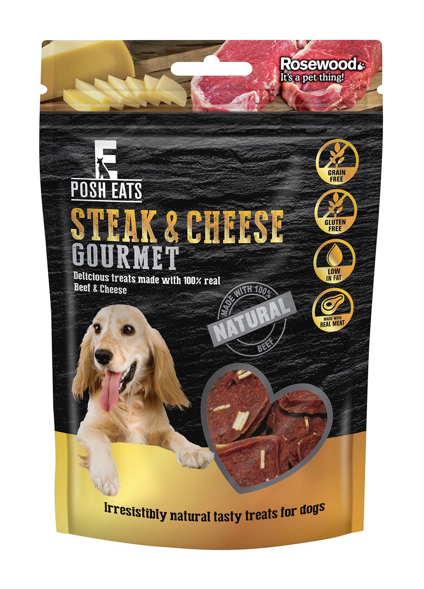 Steak & Cheese Gourmet Dog Treats 80g