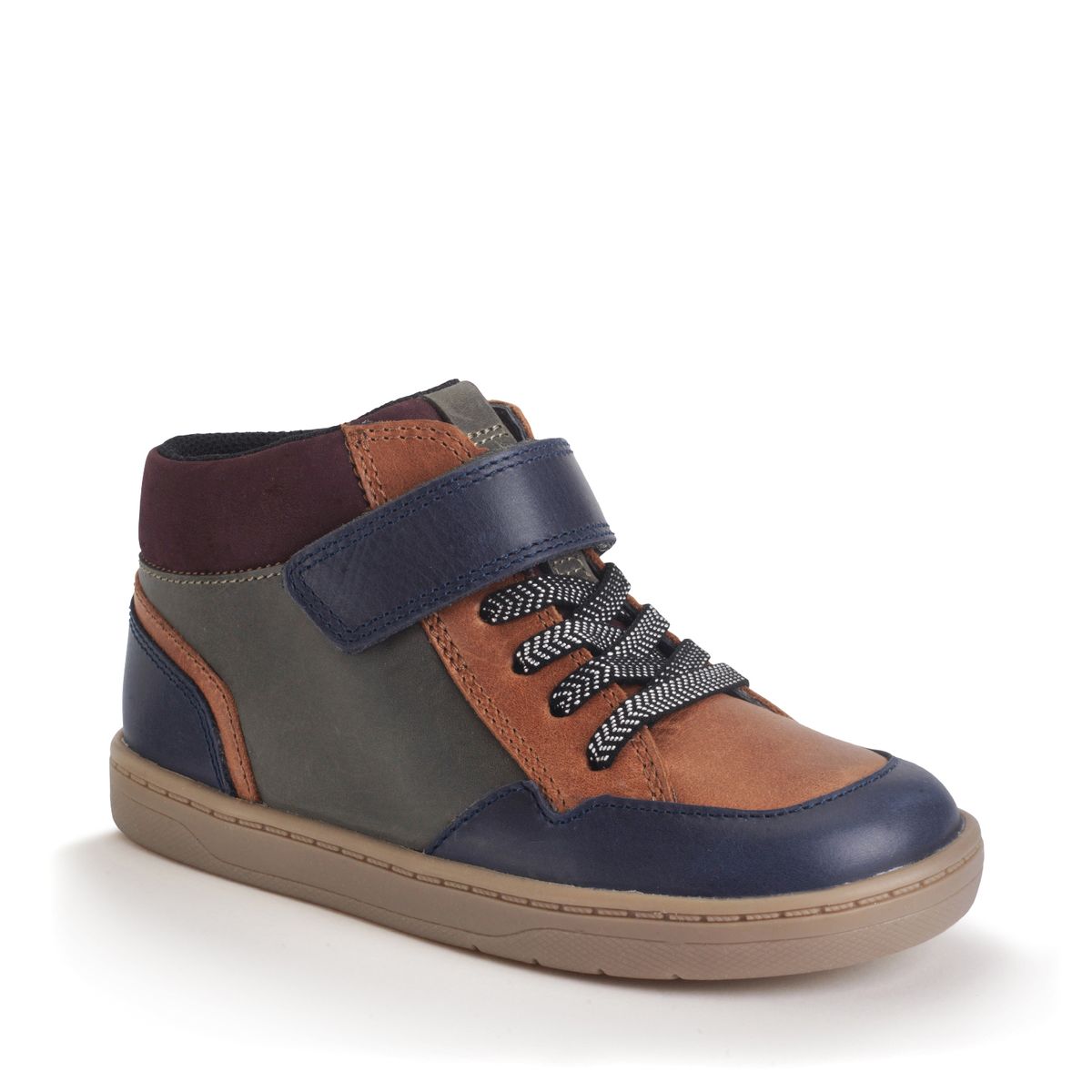 Start-Rite Orbit Multi leather kids rip-tape casual boots