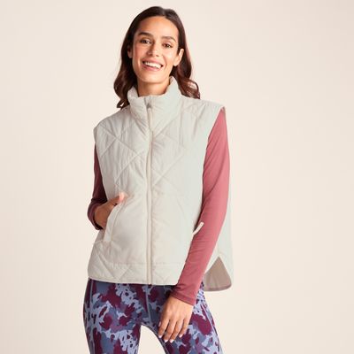 Slaley Womens Insulated Relaxed Fit Gilet - Vanilla