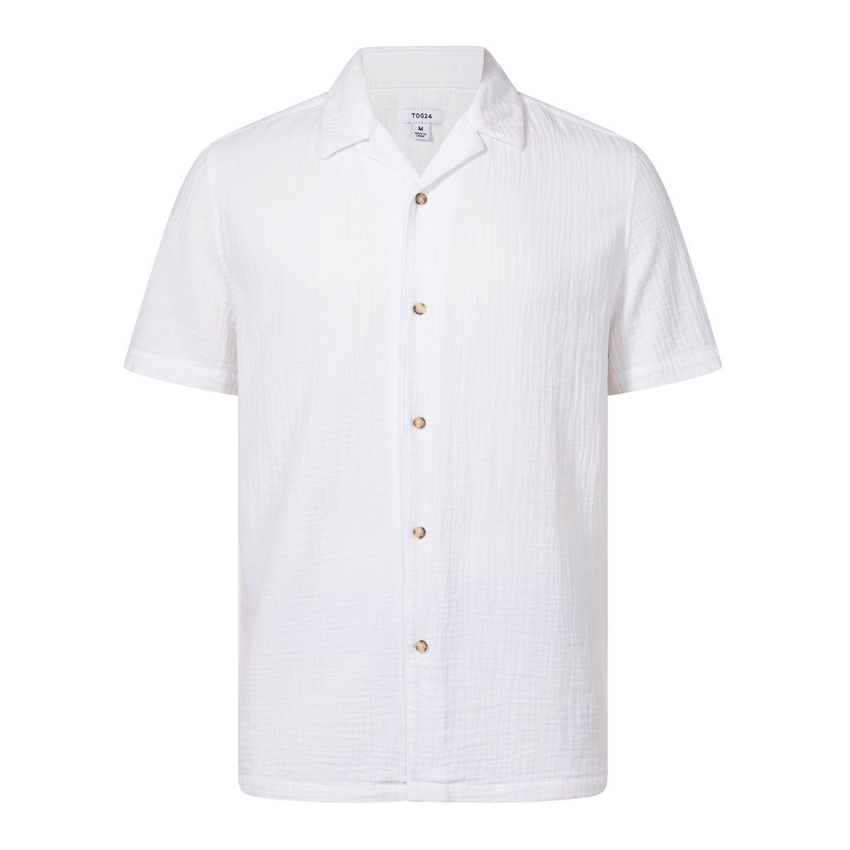 Valtos Mens Short Sleeve Shirt - Optic White