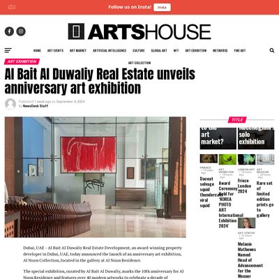 Screencapture of Artshousemagazine.co.uk