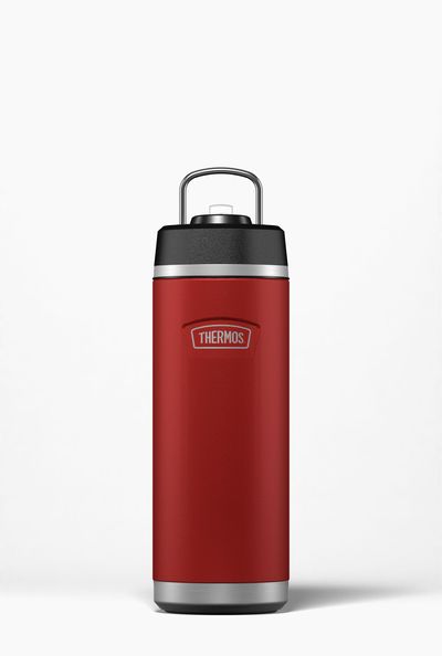 Ruby Red 710ml Thermos Icon Series Water Bottle w/ Straw Lid