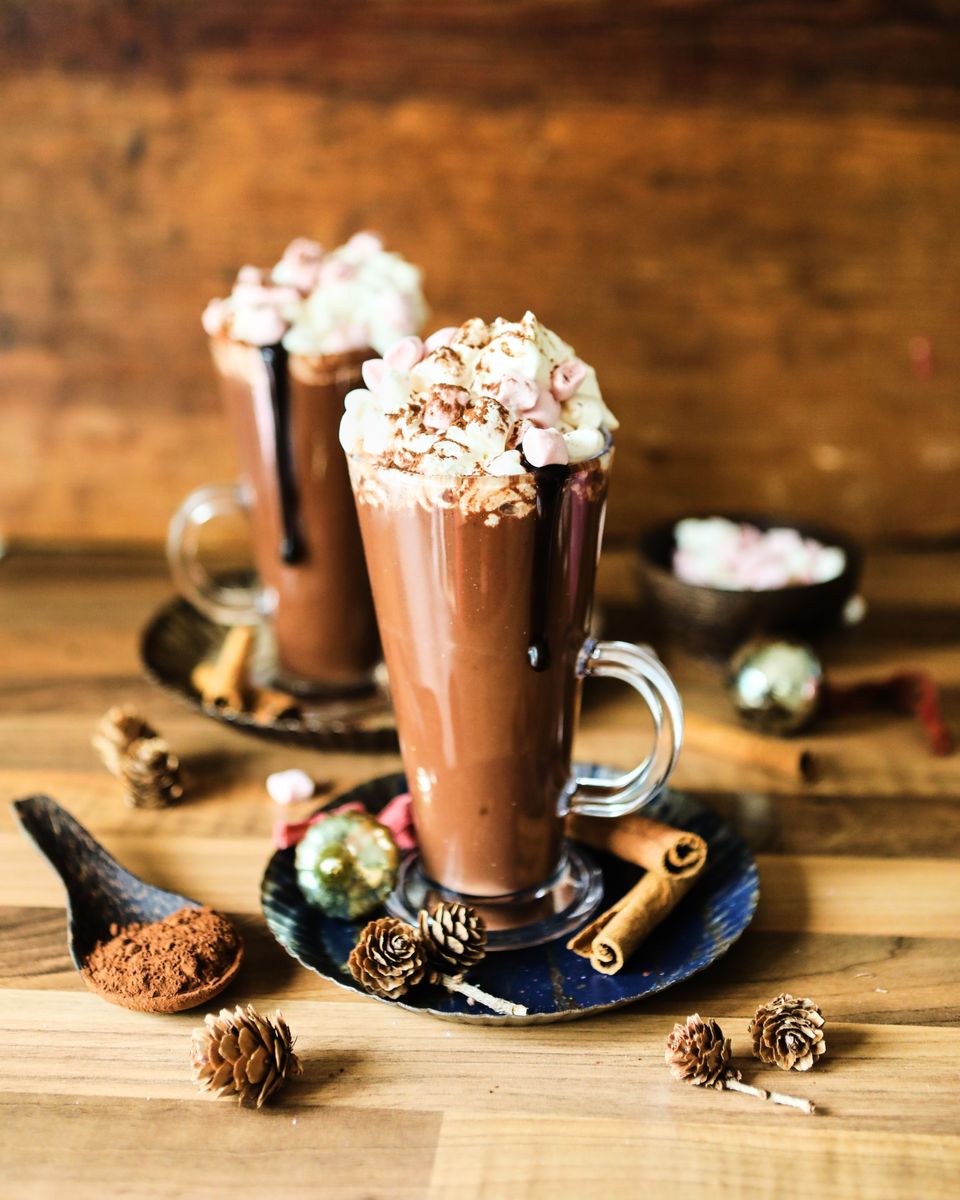Luxury vegan hot chocolate