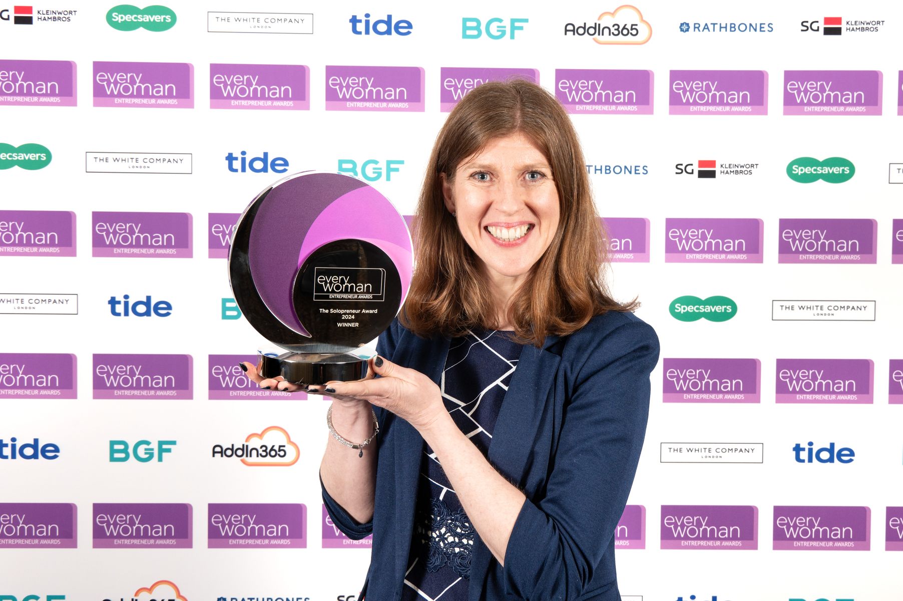 Rachel Peebles, Founder & Spanish Teacher of Estrellas Brillantes (Shining Stars), winner of The Solopreneur Award at the 2024 everywoman Entrepreneur Awards, in association with BGF
