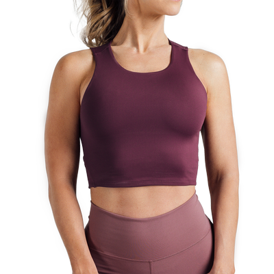 Women’s Rhea Cropped Vest - Wine.png