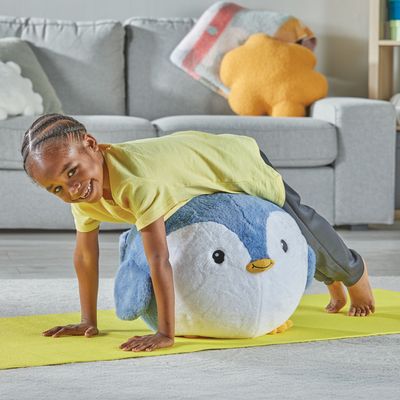 Yoga Ball Buddy with BubblePlush™ - Penguin