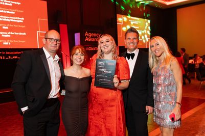 Team Shot with Silver Award