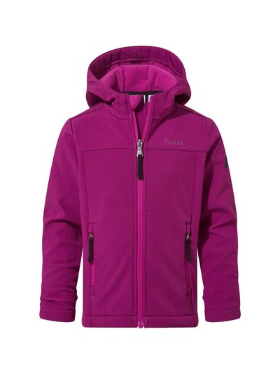 Koroma Kids Softshell Hooded Jacket - purple