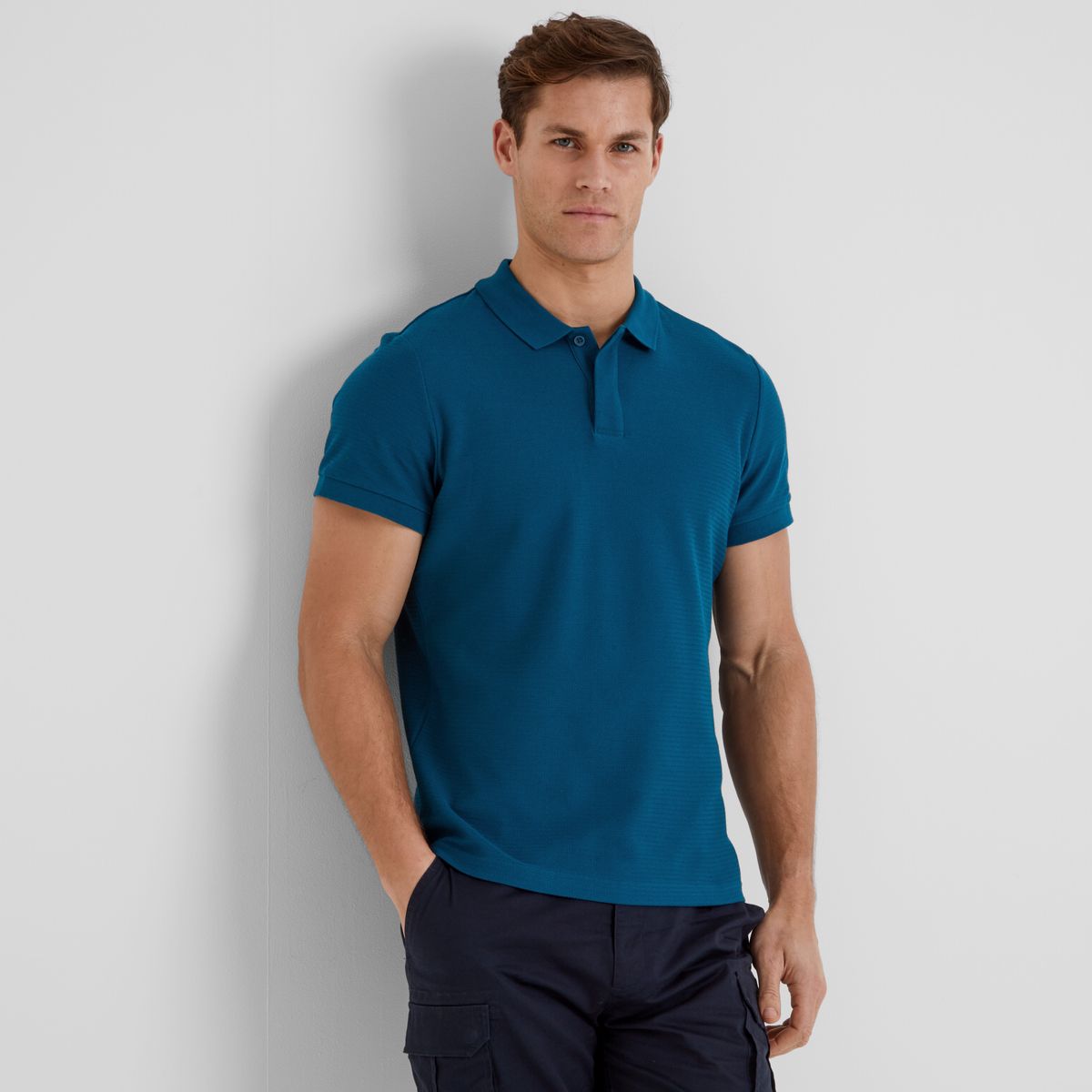Wexler Men's Polo Shirt - Deep Sea Blue