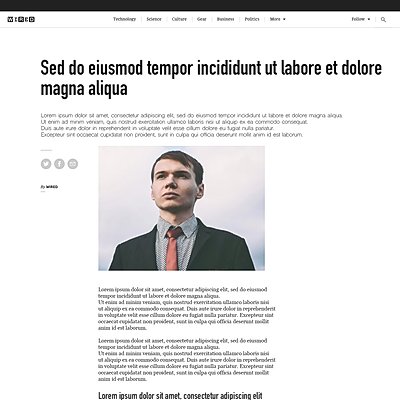 Screencapture of WIRED UK