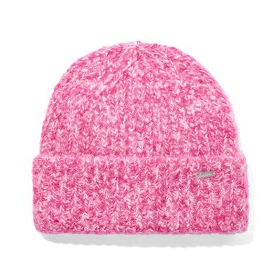 Isabella Supersoft Chunky Knit Beanie - Rich Pink Melange