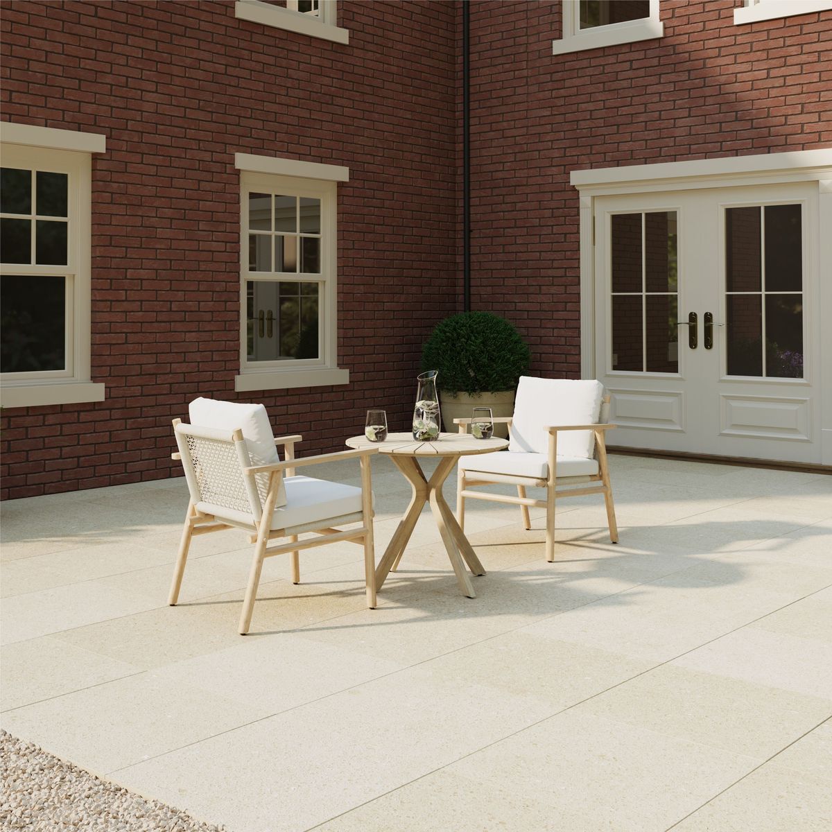 Acacia and Weave Bistro Set
