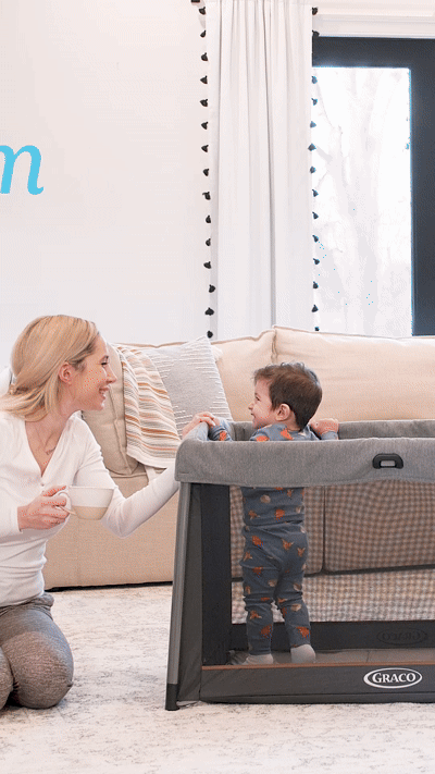 Graco's new FoldLite Travel Cot short video in reel format
