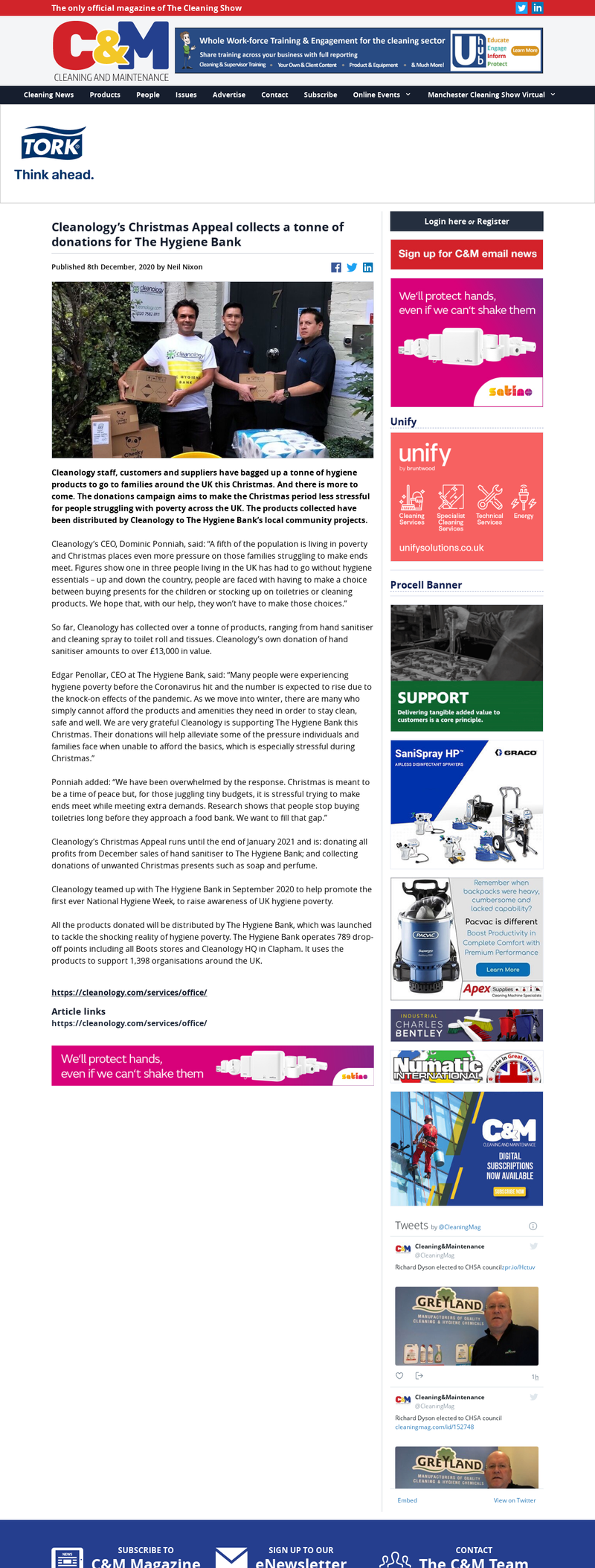 cleaningmag_com__news_cleanologys-christmas-appeal-collects-a-tonne-of-donations-for-the-hygiene-bank
