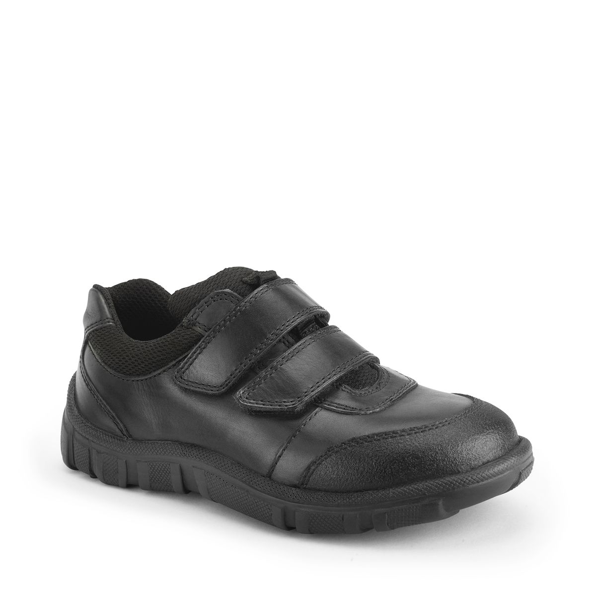 'Learn' Black leather boys riptape school shoes from the new Simply by Start-Rite Collection 