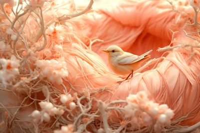 Ultrafabrics 'Nest' concept inspired by Pantone's Peach Fuzz 2024 Color of the Year