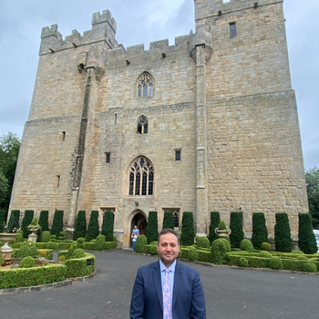 New general manager of Langley Castle, Mohammed Serag, pictured in August 2024.