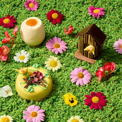 Mango and Passionfruit Easter Nest