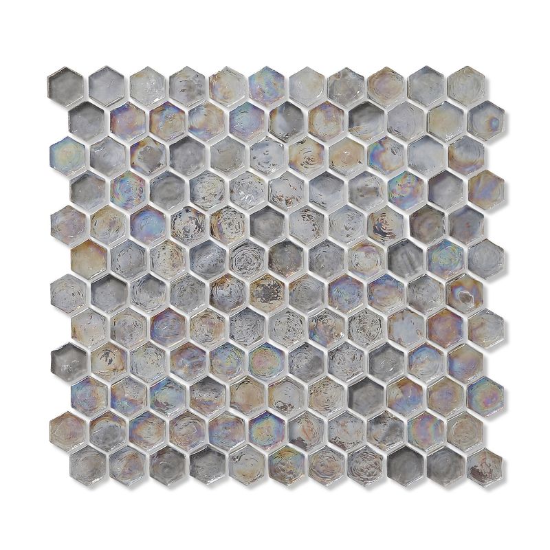 Allure Hex Glass Mosaic Tiles