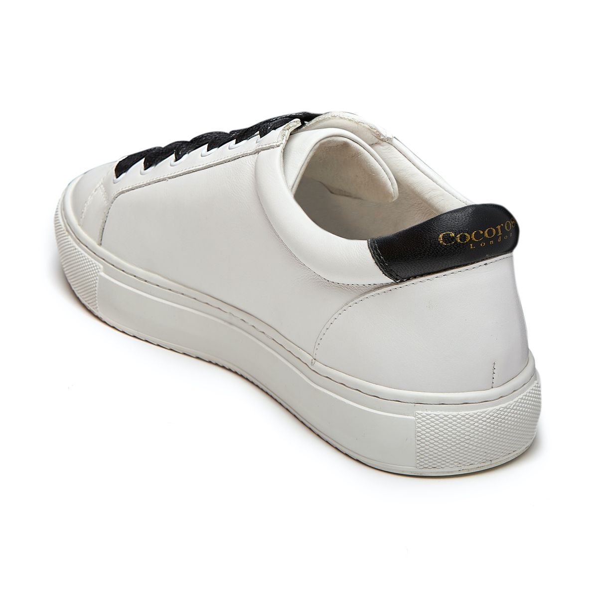 Cocorose London Hoxton White with Black Stars Comfort Trainers