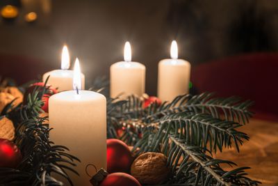 Advent candles, which will add charm and atmosphere to new candlelit festive tours of Levens Hall,