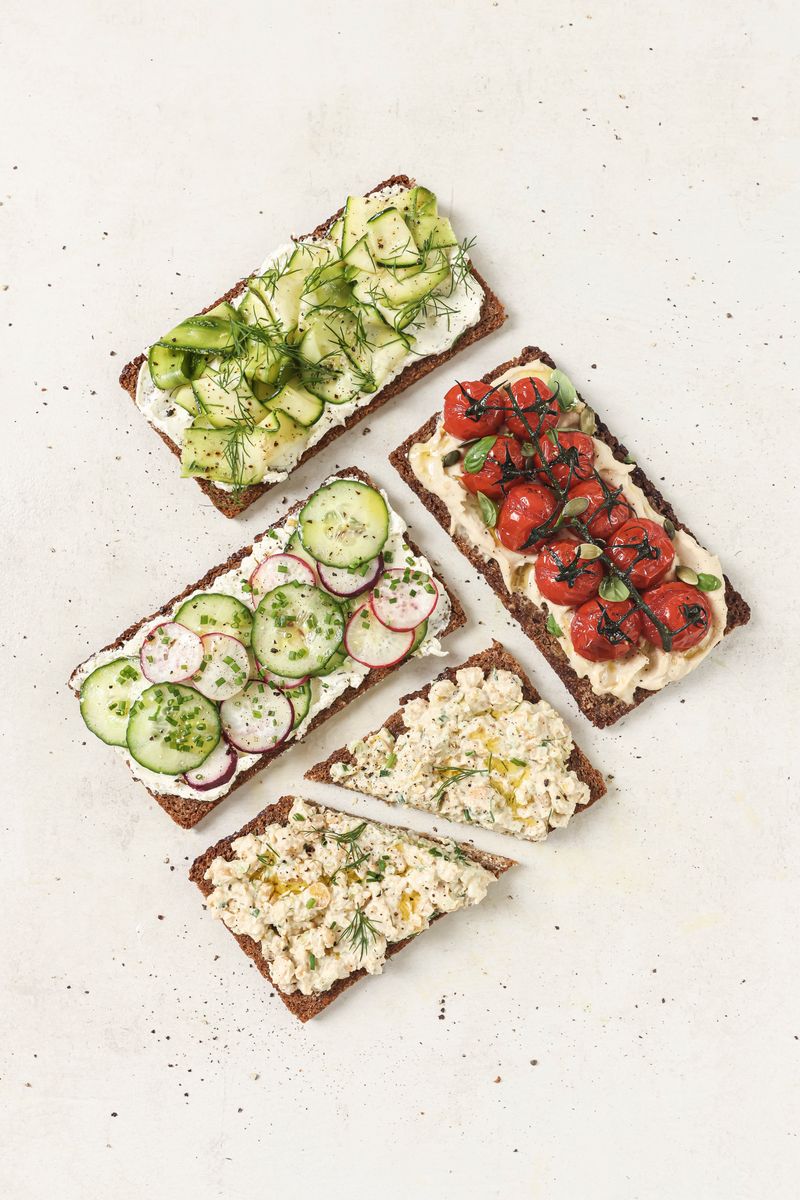 Selection of Rye Bread toppings