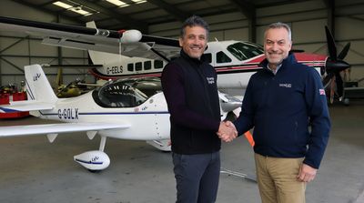 Nigel Church, CEO of Emerge Digital with Nick Weston, CEO of Weston Aviation