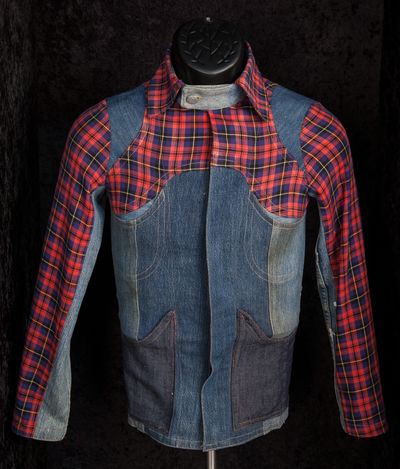 London Cafe - John Lennon Denim Plaid Jacket.jpeg