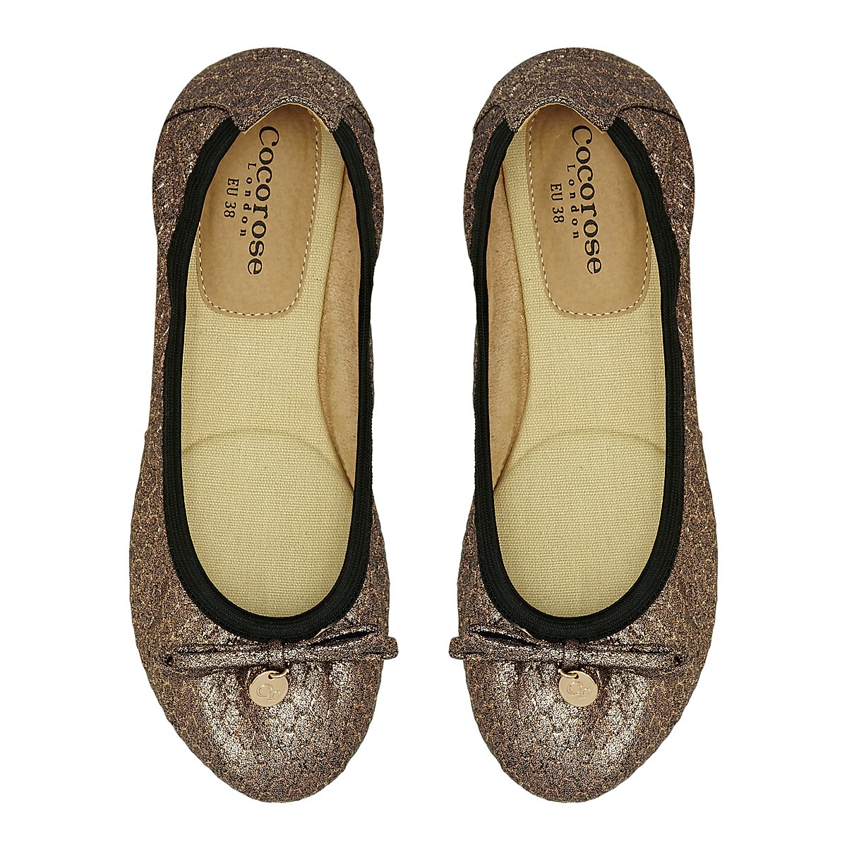 Paddington Copper ballerina shoes from Cocorose London