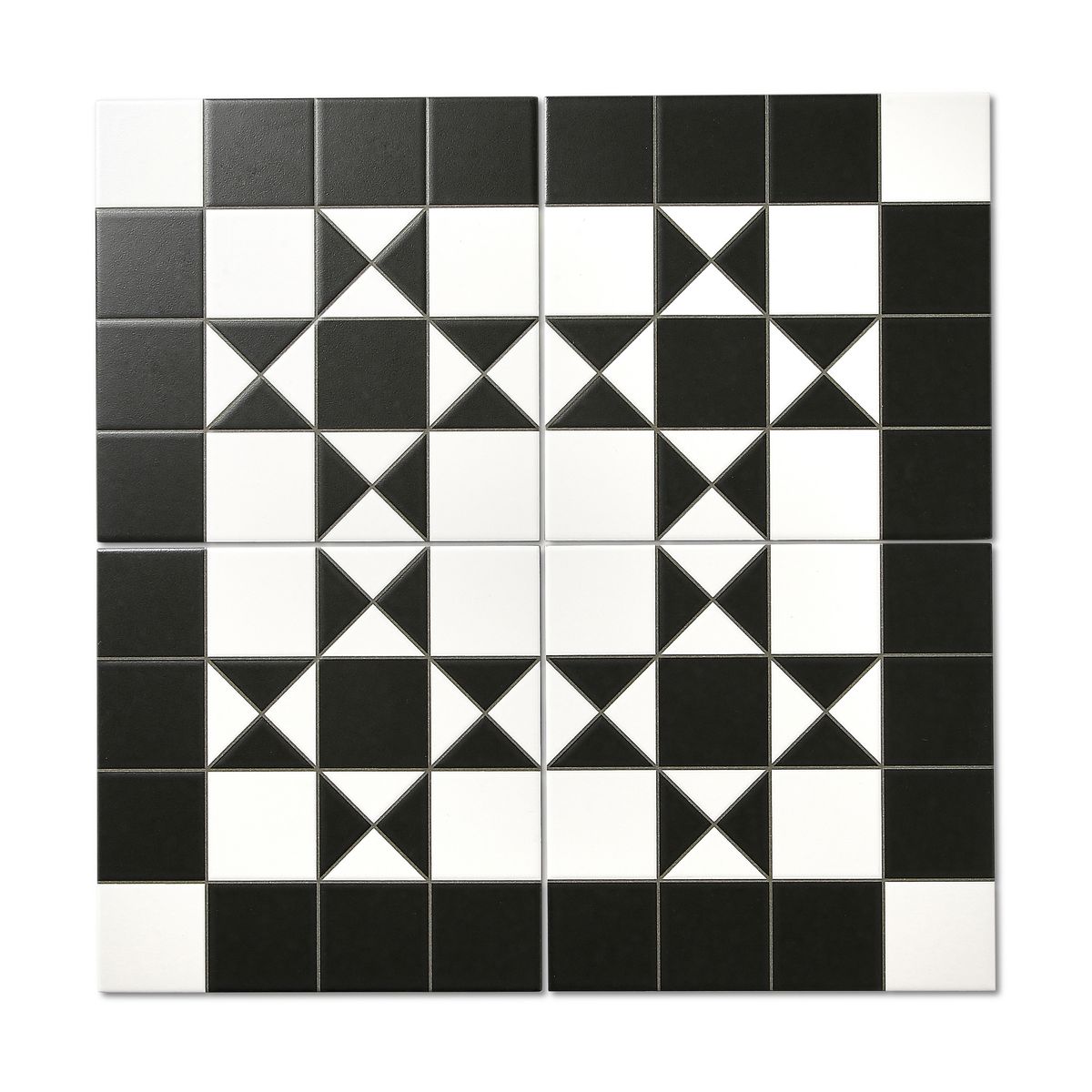 Harlow Black Victorian Patterned Floor Tiles