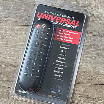 Mitchell & Brown big-button universal remote control                     