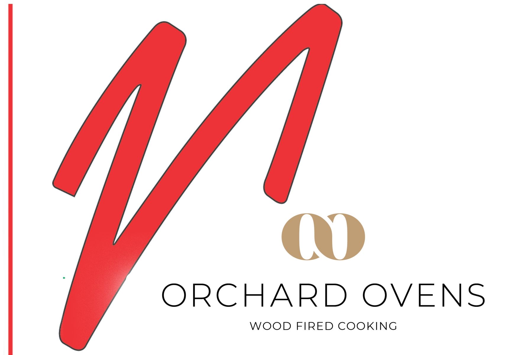 The logo of Tuscan wood-fired oven manufacturers, Valoriani, displayed with that of UK supplier of wood-fired pizza ovens to the domestic and commercial market,  Orchard Ovens.