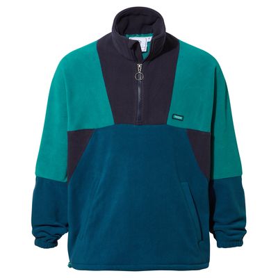 Aztec fleece jacket - Navy