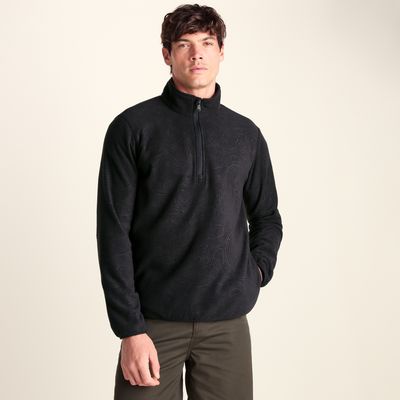 Charlton Mens Printed Midweight Microfleece Half Zip - Terrain Print