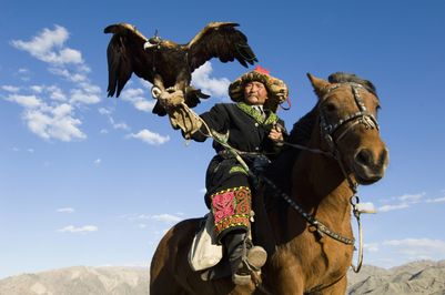 Eagle and Eagle Hunter, Mongolia.jpg