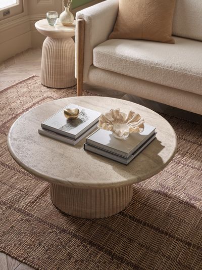 Mason Coffee Table in Travertine Finish
