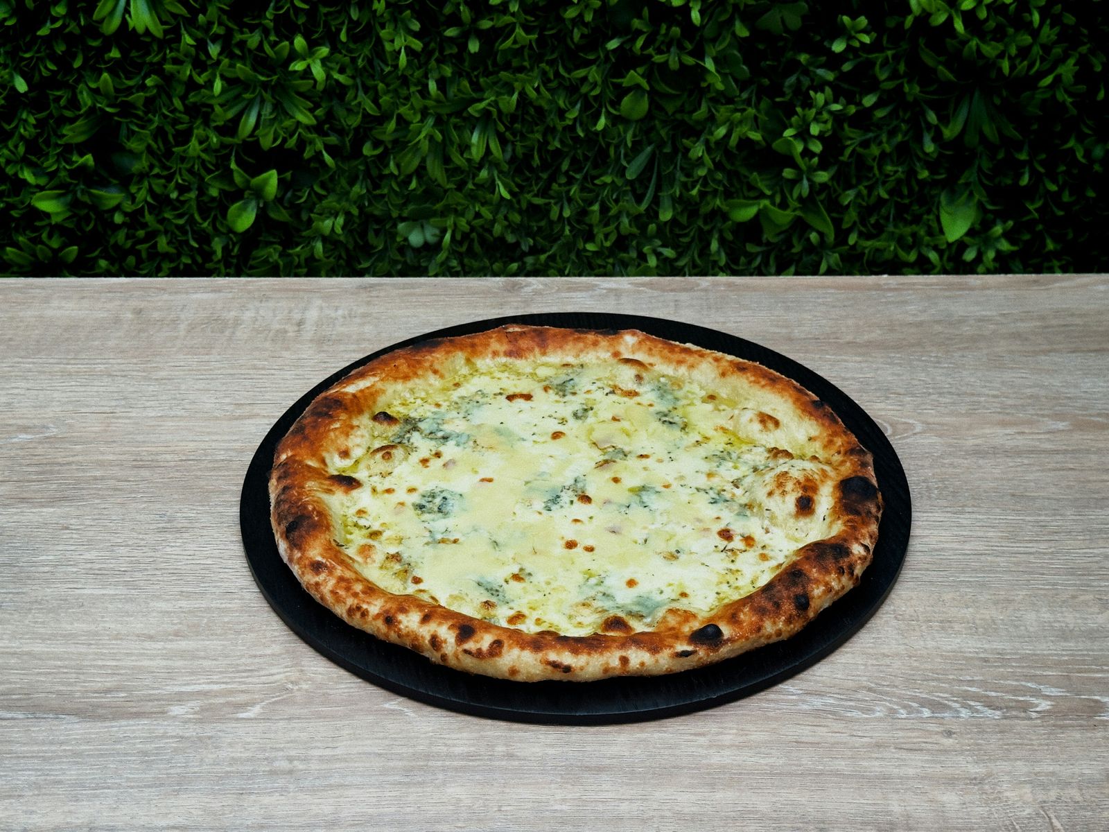 A Quattro Formaggi pizza - perhaps the ultimate pizza for the cheese lover.