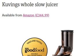 Screencapture of BBC Good Food