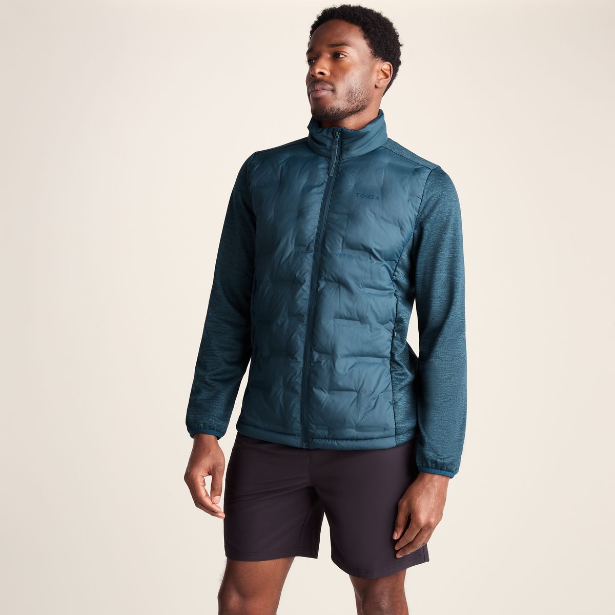 Anick Men's Lightweight Insulated Hybrid Jacket - Inky Blue