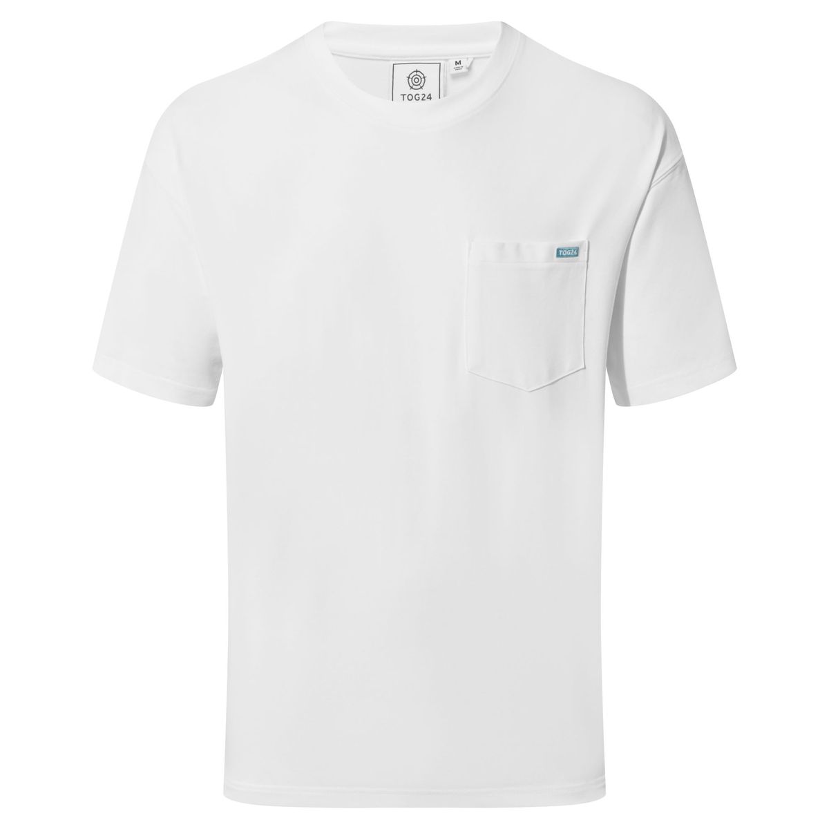 Denva Mens Oversized Premium Heavyweight 100% Cotton Jersey T-Shirt - Optic White