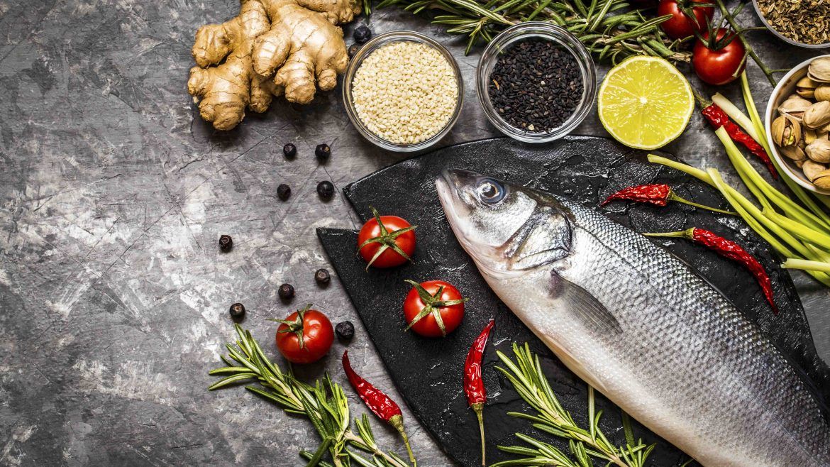 Sea bass, ready to be cooked in a Valoriani wood-fired oven.