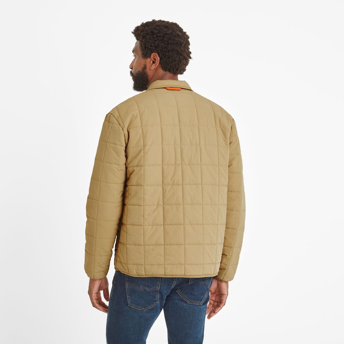 Keiran Men's Shacket - Ochre Brown