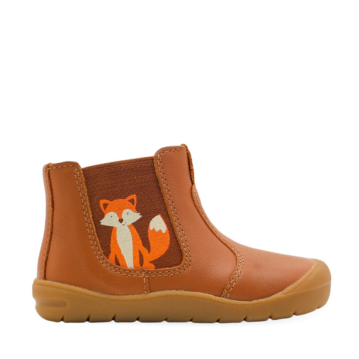 'Friend' in Tan Leather with Fox design from the exclusive Start-Rite Shoes and JoJo Maman Bébé Collection 