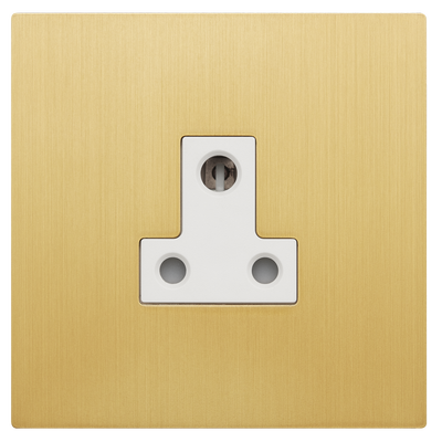 1G 5A unswitched socket, Ochre finish