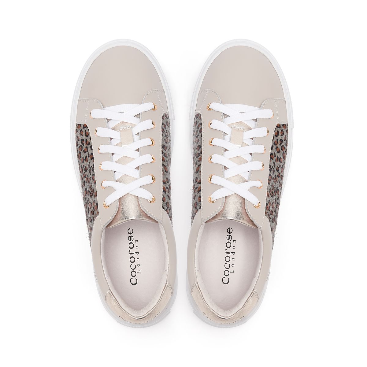 Hoxton Leopard Print trainers