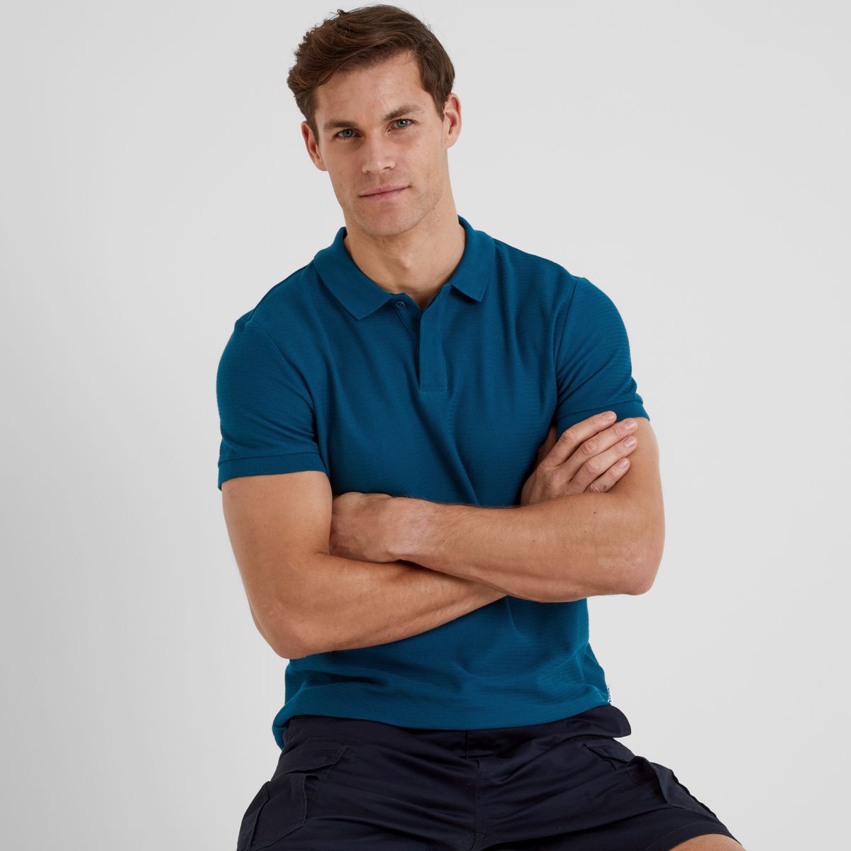 Wexler Men's Polo Shirt - Deep Sea Blue