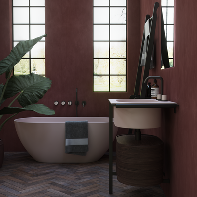 Deck Mounted Basin Tap in Dark Bronze